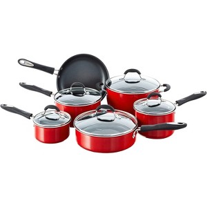 Cuisinart 55-11 Advantage Non-Stick 11-Piece Cookware Set (Red) - 1 of 4
