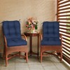 EAGLE PEAK Tufted Outdoor/Indoor Seat/Back Chair Cushions, Set of 2, 42'' x 21'' - 2 of 4