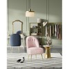 VASAGLE Accent Chair, Velvet Vanity Chair with Metal Legs, Shell-Shaped Back, Wide Seat, Luxury Style, Comfy Chair - 4 of 4
