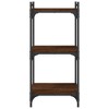 vidaXL Bookcase Storage Bookshelf Display Book Cabinet Engineered Wood - Brown oak 15.7" 33.9" - 4 of 4