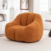 Tufted Memory Foam Bean Bag Chair for Adults, Fluffy Bouclé Lounge Chair Cozy Sofa Seat for Dorm, Apartment, or Living Room – Cuddlewood - 2 of 4