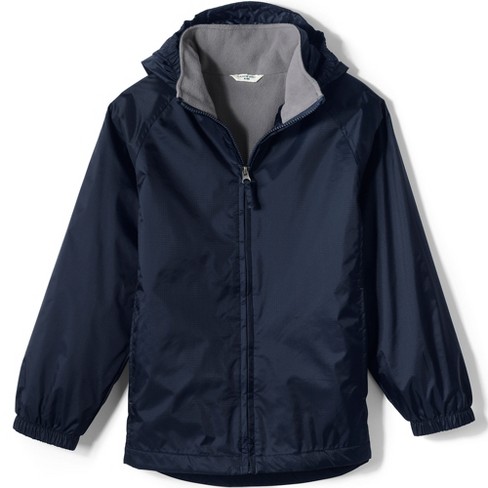 Dark blue best sale rain jacket