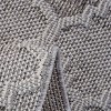 Vynxaria LOOM & LUXE 2x8 Indoor/Outdoor Area Rug - White/Grey Trellis Design - 2 of 4