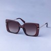 Women's Square Oversize Butterfly Plastic and Metal Sunglasses - A New Day™ - Walnut Brown: Maximum UV Protection, Medium Fit - 2 of 2