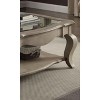 Chelmsford Clear Glass & Antique Taupe Finish Coffee Table - 3 of 4