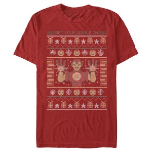 Men's Marvel Ugly Christmas Iron Man T-Shirt - 1 of 4