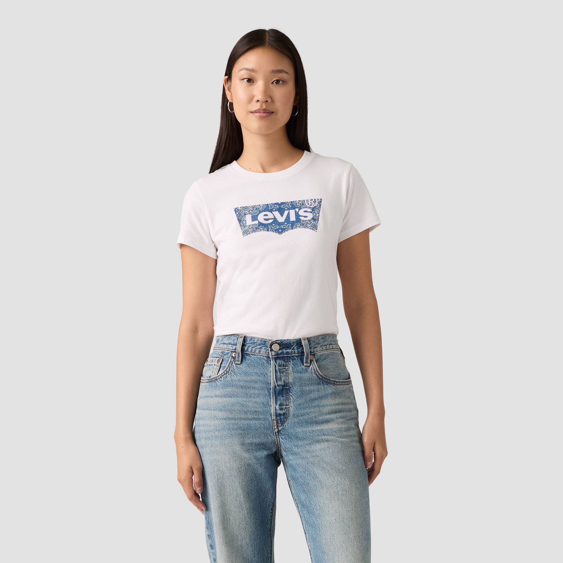Levi's® Women's Bandana Batwing T-Shirt - White XS