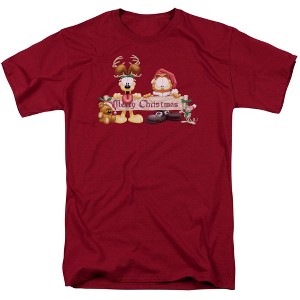 Men's Garfield Christmas Banner T-Shirt - 1 of 4