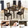AMERLIFE Mid-Century Solid Wood Foldable Dining Table Set - 2 of 4