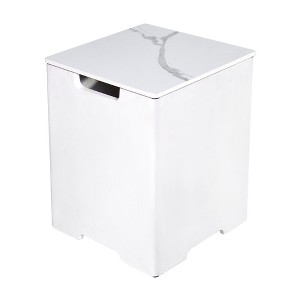 Elementi 15.9" Propane Tank Cover Concrete Hideaway Table for 20 lb Tank - 1 of 4