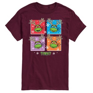 Men's - Teenage Mutant Ninja Turtles - Reindeer Turtles Short Sleeve Graphic T-Shirt - 1 of 4