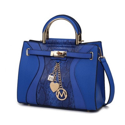 MKF Collection Cassia Snake embossed Vegan Leather Women’s Satchel Bag by Mia K