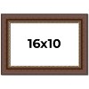 PosterPalooza | Traditional Brown Picture Frame - UV Acrylic, Backing Board, Hanging Hardware Included - 2 of 4