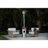 Aspect Living Patio Heater with LED Table 48,000 BTU Output Electronic Ignition System, With Wheels, Portable Propane Patio Heater - Stainless Steel - 2 of 4