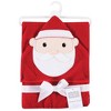 Hudson Baby Unisex Baby Cotton Animal Hooded Towel, Santa, One Size - 2 of 2