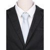 INSPIRE CHIC Men's Solid Color Classic Textured Neck Ties for Formal - 4 of 4