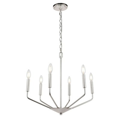 Elegant Lighting Enzo 6 light Chrome pendant
