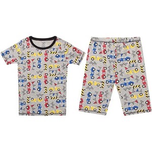PRINCE OF SLEEP Boys' Short Sleeve Cotton Pajama Sets - 1 of 3