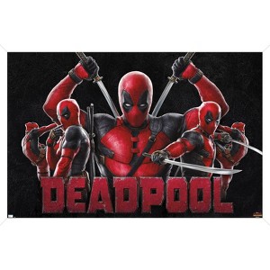 Trends International Marvel Deadpool & Wolverine - Deadpool Framed Wall Poster Prints - 1 of 4