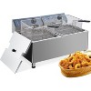 Commercial 11 L/3.3 gal Deep Fryer 1700W,Stainless Steel Electric Fryer with Adjustable Thermostat, Extra-Thick 6 LB Basket - 3 of 4