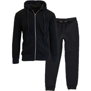 Galaxy By Harvic Boy's  Fleece Jogger Sweatpants and Hoodie Sweatshirt Set - 1 of 4
