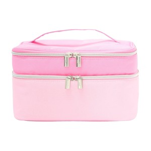 cheap travel makeup bag 200 ct Clear Vinyl Size this travel case shields your items from bumps while maintaining a stylish look SALY MINI | Expandable Travel