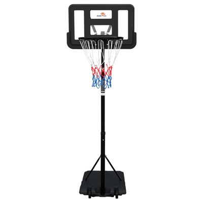 DSVIMOY Basketball Hoop with Adjustable Height, Outdoor Basketball Stand, Portable Basketball Stand, Black, 40"*29"*120"