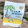 Palm Readings Funny Relaxing Beach Tea Towel - Crazy Dog Tea Towel Palm Readings - 2 of 4