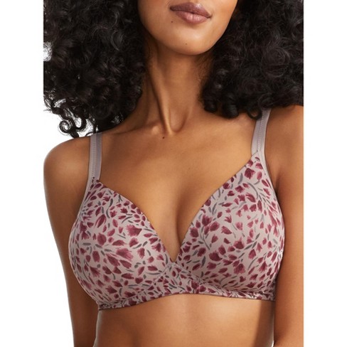 Warner's Women's Elements Of Bliss Lift Wire-free Bra - 1298 38b Mink  Brushed Floral : Target