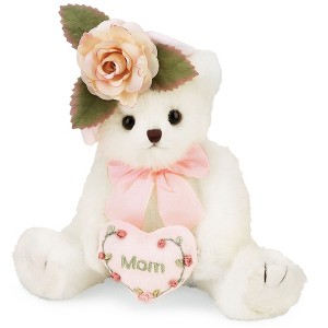 Bearington Mommy Tenderheart White Stuffed Bear, 10 Inch Mommy Teddy Bear - 1 of 4