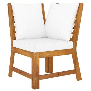 Sectional Corner Sofa  Solid Acacia wood vidaXL - 1 of 4