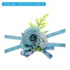 Unique Bargains Corsage Wristlet Adjustable Artificial Flower 2 Pcs - 2 of 4