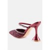 Iris Glitter Diamante Embellished Spool Heel Sandals - 3 of 4
