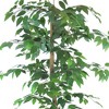 6' Artificial Ficus Tree in Embossed Metal Base (Square) – LCG Florals - image 2 of 4