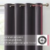 HLC.ME Oxford Curtains for Living Room, Room Darkening Energy Saving, Insulated Darkening Window Grommet Panels, Set of 2 - 2 of 4