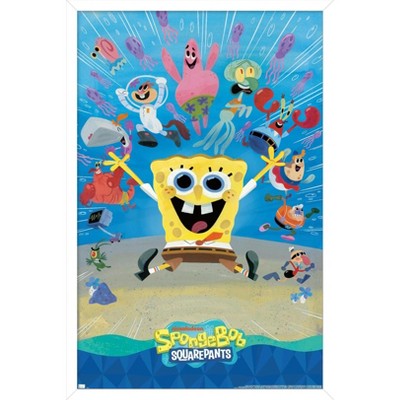 Trends International Nickelodeon Spongebob 25th - Painting Framed Wall Poster Prints