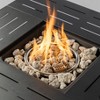 DOMETOUR 34 inche Steel fire pit table Gas Fire Pit for Outdoor Outside Patio Deck and Garden Black - 4 of 4