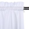 Embossed Soft Microfiber Short Kitchen Curtains Bathroom Window Curtains - image 3 of 4