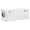 vidaXL Storage Box Silver 27.6"x12.2"x10.6" Aluminum - 4 of 4
