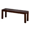 48" Wide Contemporary Bench Espresso Brown - Buylateral: Rubberwood, Entryway, Unupholstered - 2 of 3