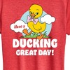 Women's - Instant Message - Ducking Great Day Short Sleeve Graphic T-Shirt - 2 of 4