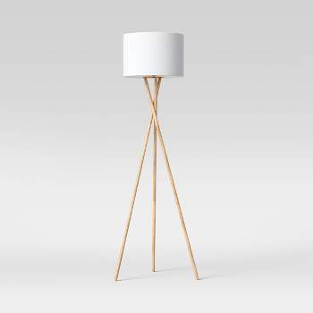 59"x18.5" Modern Tripod Floor Lamp Natural - Threshold™