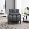 Grungis 27.5'' W Modern Upholstered Accent Chair,Linen Arm Chair with Pillow,Lounge Chair for Bedroom,Reading Room - 2 of 4