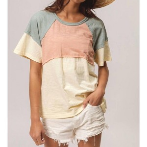 Women's COLORBLOCK TEE - BiBi - 1 of 3