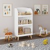 ORRD 3-Tier Kids Bookshelf, White Bookcase & Toy Organizer for Toddlers, Reading Corner Display Shelf for Playroom & Nursery - 4 of 4