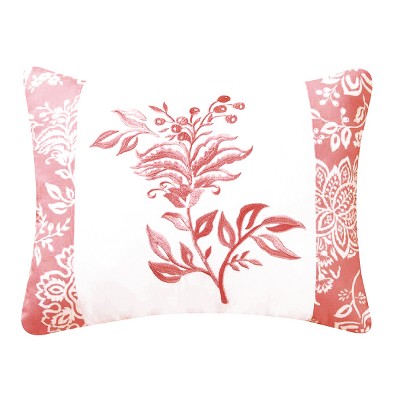C&F Home 16'' x 16'' Shelby Pink Flower Embroidered Pillow