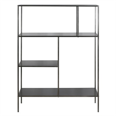 Gunmetal Gray 48" Steel Rectangular Étagère