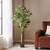 Gulches 63 Inch Artificial Lucky Money Tree Plants, Pre - Potted Plant, Ideal for Indoor Gardens, Living Rooms and Bedrooms - 4 of 4