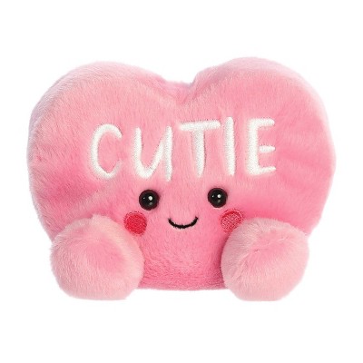 Aurora Mini Cutie Candy Heart Palm Pals Adorable Stuffed Animal Pink 5"