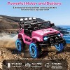 12V 2-Seater Kids Ride-On Truck w/Remote, 5MPH Max, LED Lights, Music,  Electric Car Toy for Ages 3–8 - 4 of 4